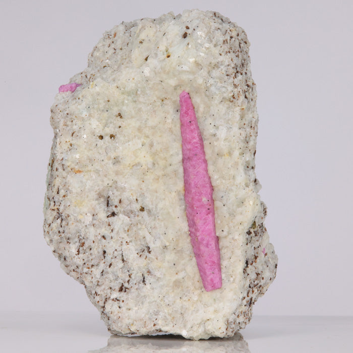 356g Aesthetic Ruby Crystal Specimen in Host Rock title=