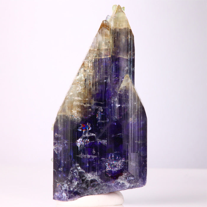 228ct Large Natural Unheated Tanzanite Crystal title=