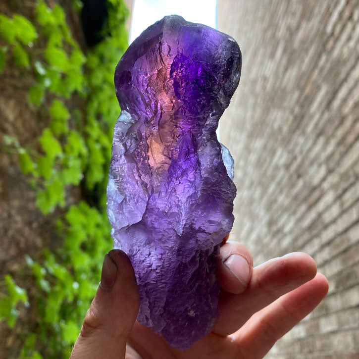 524g Raw Etched Ametrine Crystal Specimen title=