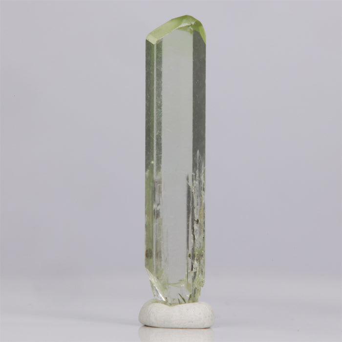 19.2ct Tall Light Green Gem Quality Diopside Crystal title=