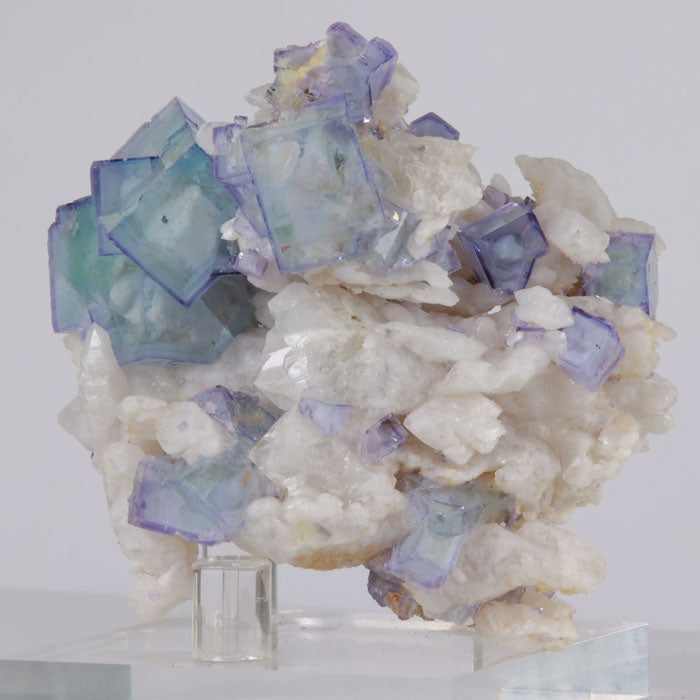 122g Beautiful Color Zoned Fluorite Specimen from China title=