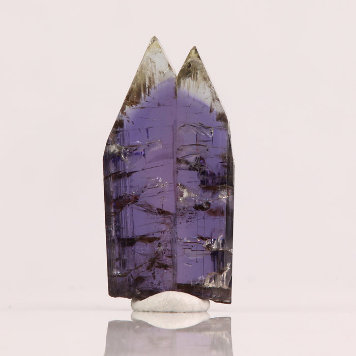 22.74ct Unheated Bi-Color Tanzanite Crystal title=