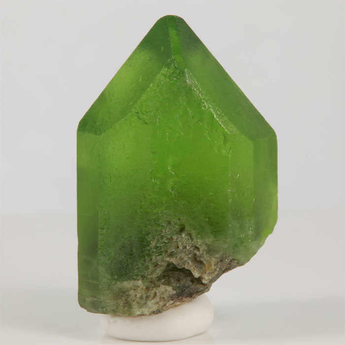 184ct Terminated Raw Gemmy Green Peridot Crystal title=