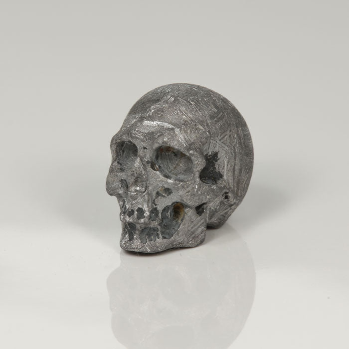 13.74g Meteorite Skull Carving title=